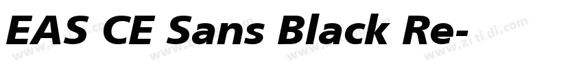 EAS CE Sans Black Re字体转换